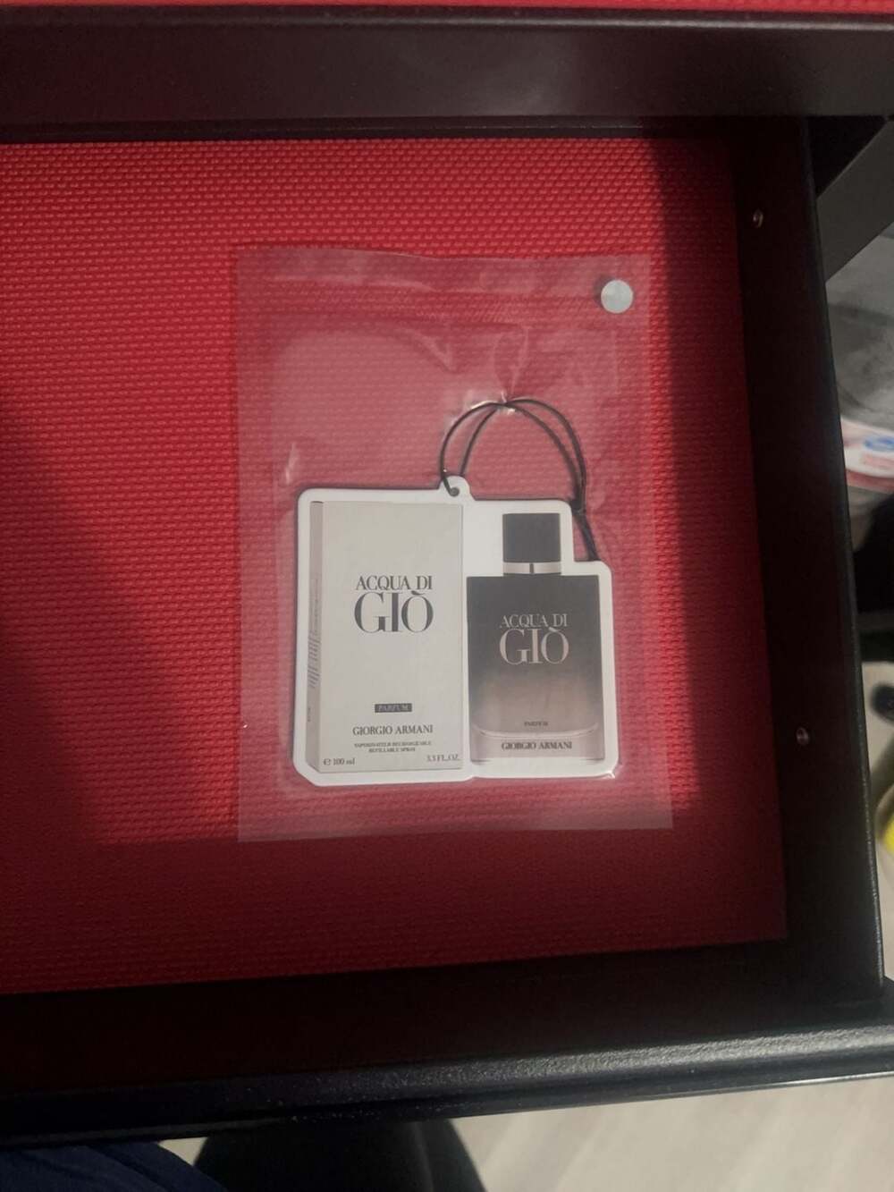 Giorgio Armani Acqua Di Gio Parfum Fragrance Car Air Freshener